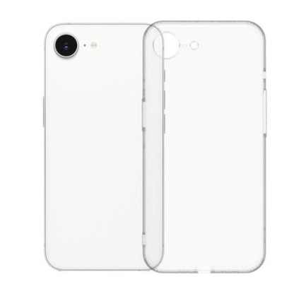 WANLONFENG For iPhone 17e / 16e Phone Cover with 2 Screen Films  YJ1 Series Clear TPU Case Precise Lens Hole 1.5mm Rounded Edge