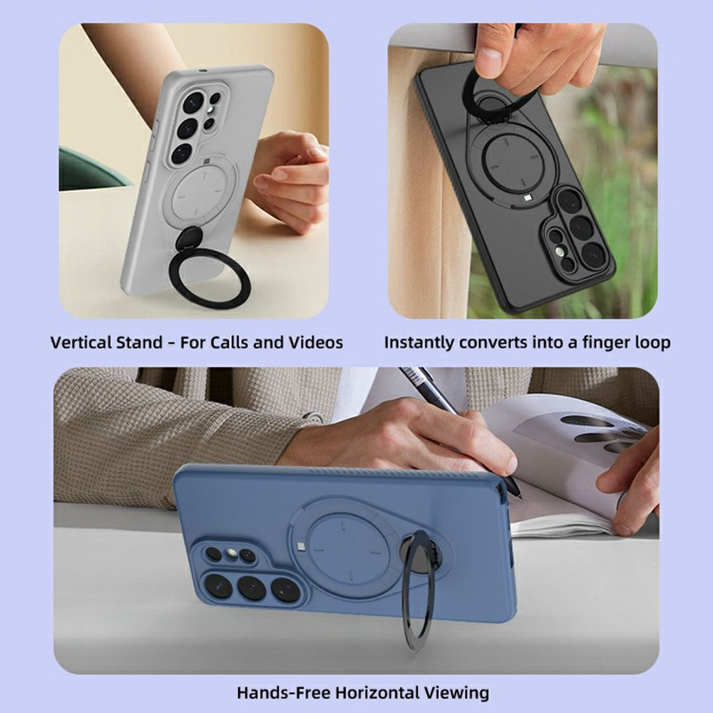 For Samsung Galaxy S26 Ultra Kickstand Case Drop Proof TPU Phone Cover Support Magnetic Car Mount