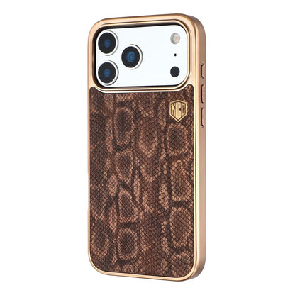 KIGC For iPhone 17 Pro Max Case Compatible with MagSafe Hybrid Phone Back Cover Snake Texture