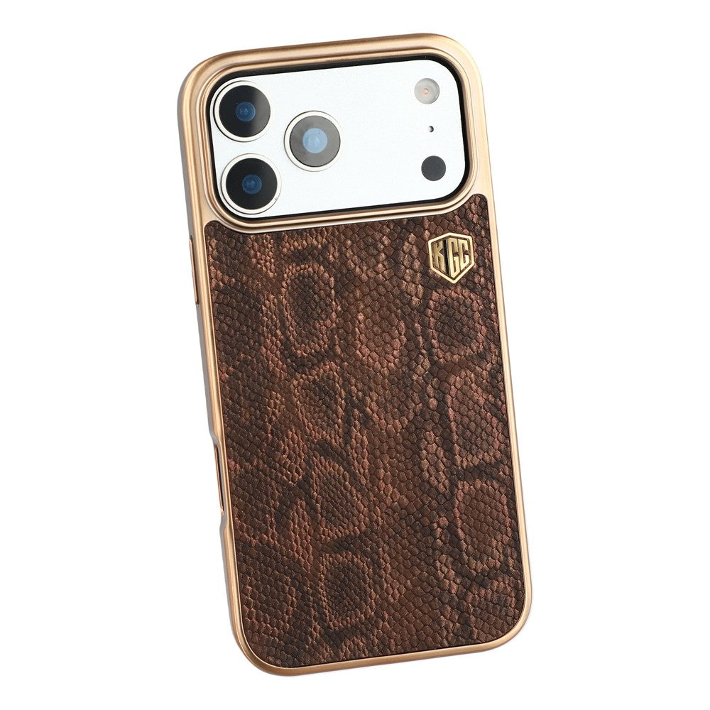 KIGC For iPhone 17 Pro Max Case Compatible with MagSafe Hybrid Phone Back Cover Snake Texture