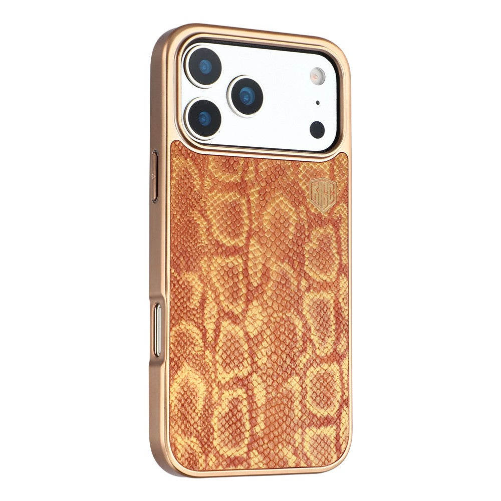 KIGC For iPhone 17 Pro Max Case Compatible with MagSafe Hybrid Phone Back Cover Snake Texture