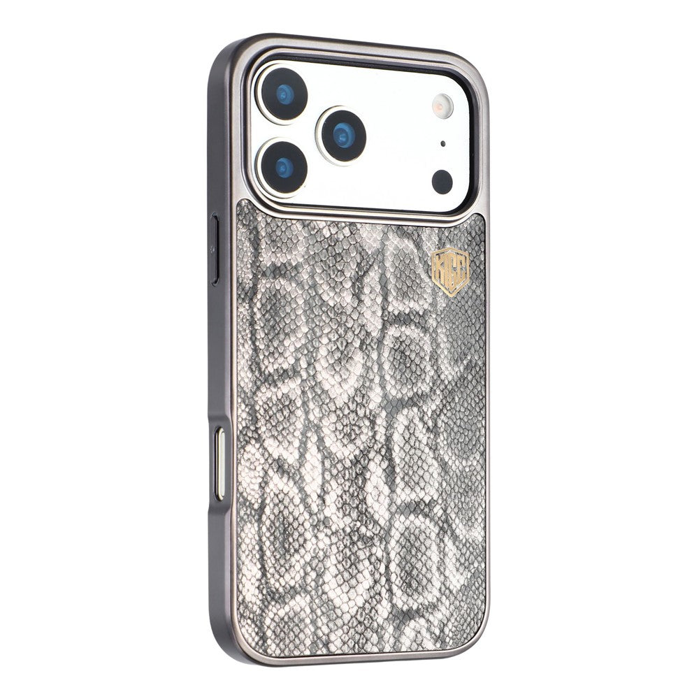 KIGC For iPhone 17 Pro Max Case Compatible with MagSafe Hybrid Phone Back Cover Snake Texture