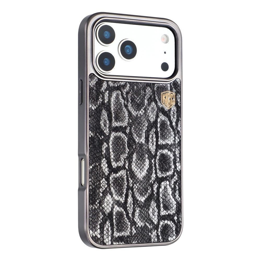 KIGC For iPhone 17 Pro Max Case Compatible with MagSafe Hybrid Phone Back Cover Snake Texture