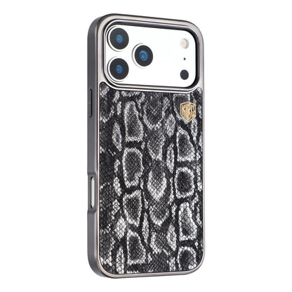 KIGC For iPhone 17 Pro Max Case Compatible with MagSafe Hybrid Phone Back Cover Snake Texture