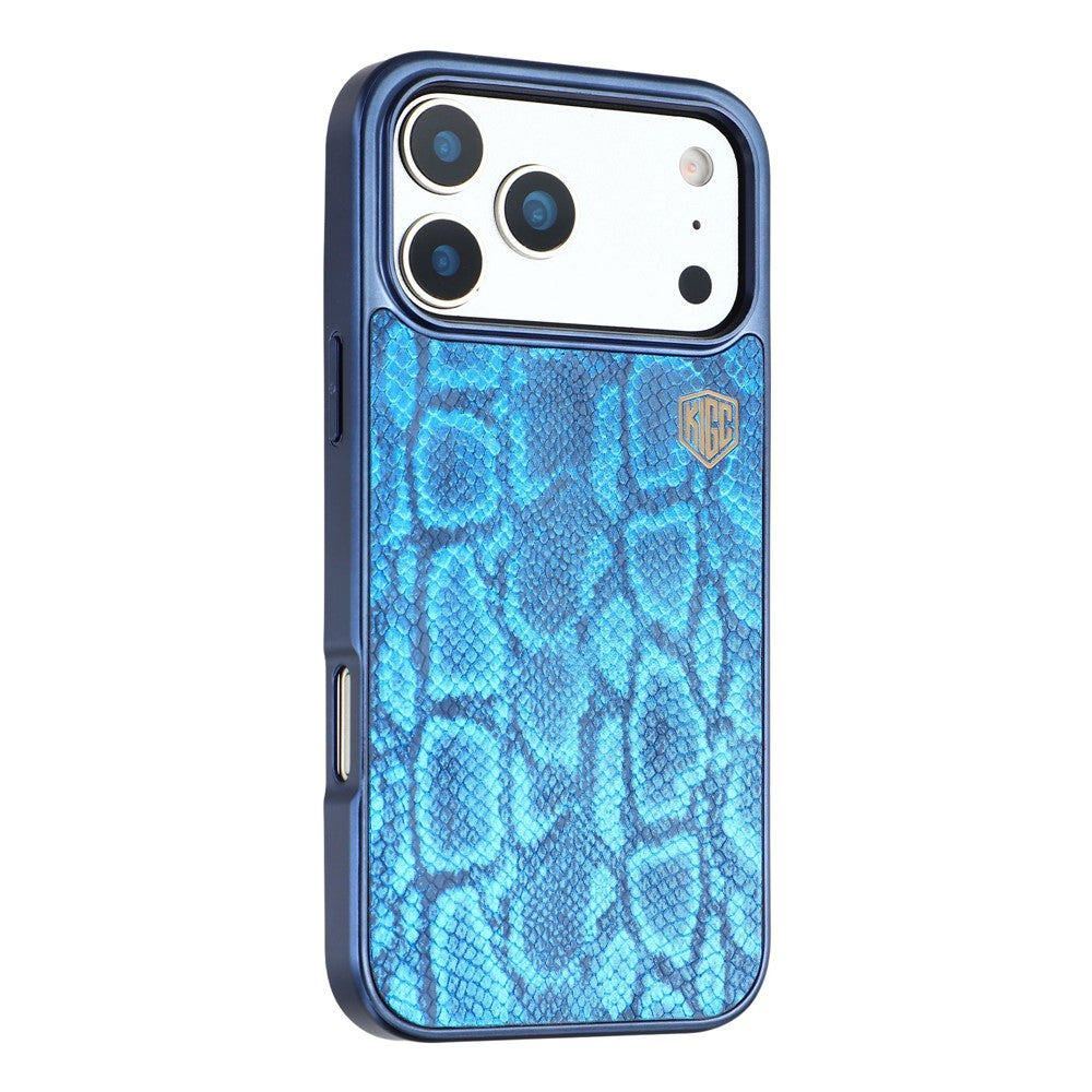KIGC For iPhone 17 Pro Max Case Compatible with MagSafe Hybrid Phone Back Cover Snake Texture