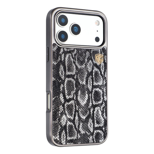 KIGC For iPhone 17 Pro Case Compatible with MagSafe Hybrid Phone Back Cover Snake Texture