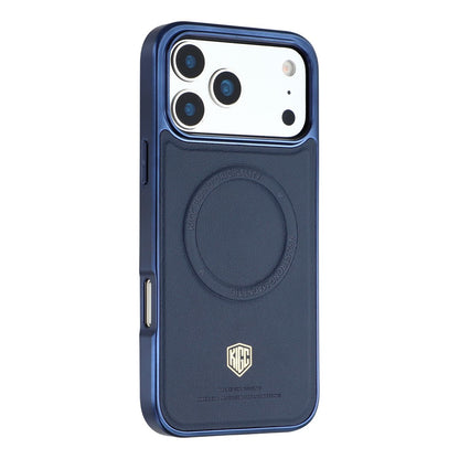 KIGC For iPhone 17 Pro Case Compatible with MagSafe PC + TPU + PU Electroplating Phone Cover