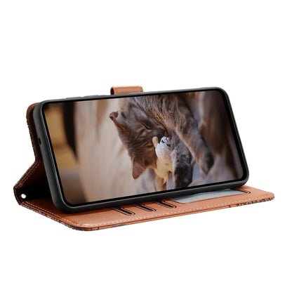For Samsung Galaxy S26 Ultra Case with Wrist Strap Leather Phone Cover Wall Cats Pattern