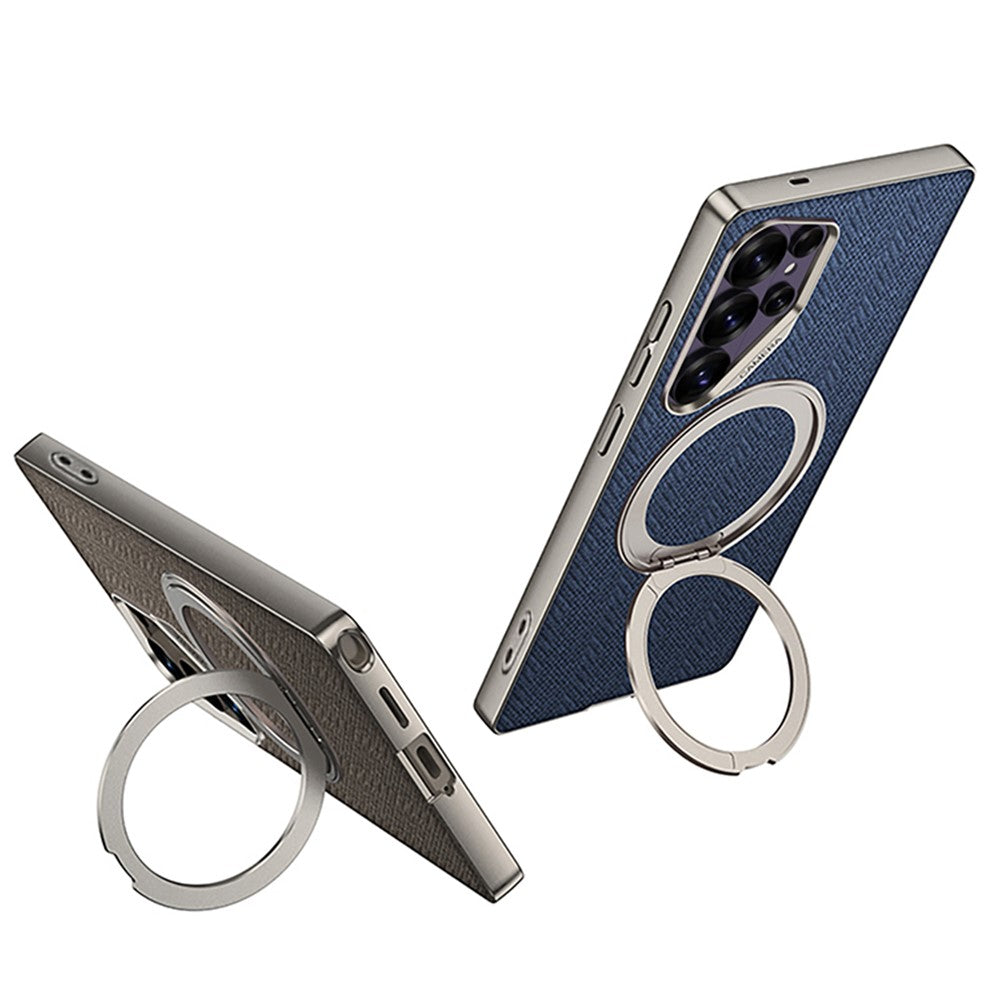 GKK For Samsung Galaxy S26 Ultra Magnetic Case with Kickstand PC + TPU + Cloth Phone Back Cover
