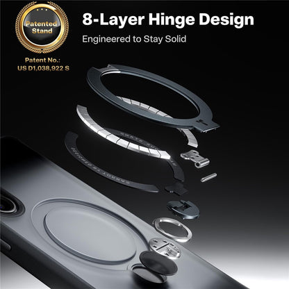 TORRAS Ostand Q3 Spin Series For Samsung Galaxy S26+ Case Magnetic Rotating Kickstand PC + TPU Phone Cover