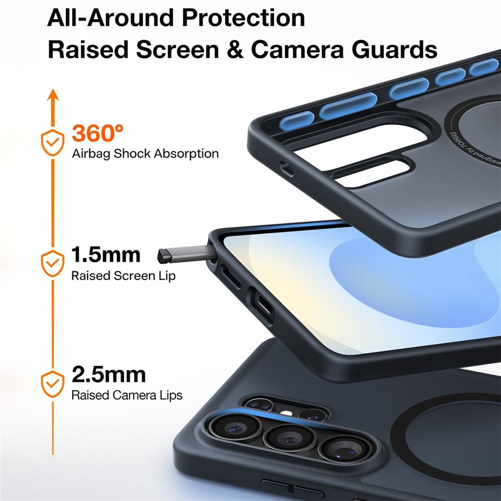 TORRAS For Samsung Galaxy S26 Ultra  Guardian-Mag Series Magnetic Case Skin-Touch Matte PC + TPU Phone Cover (Amazon Packaging)
