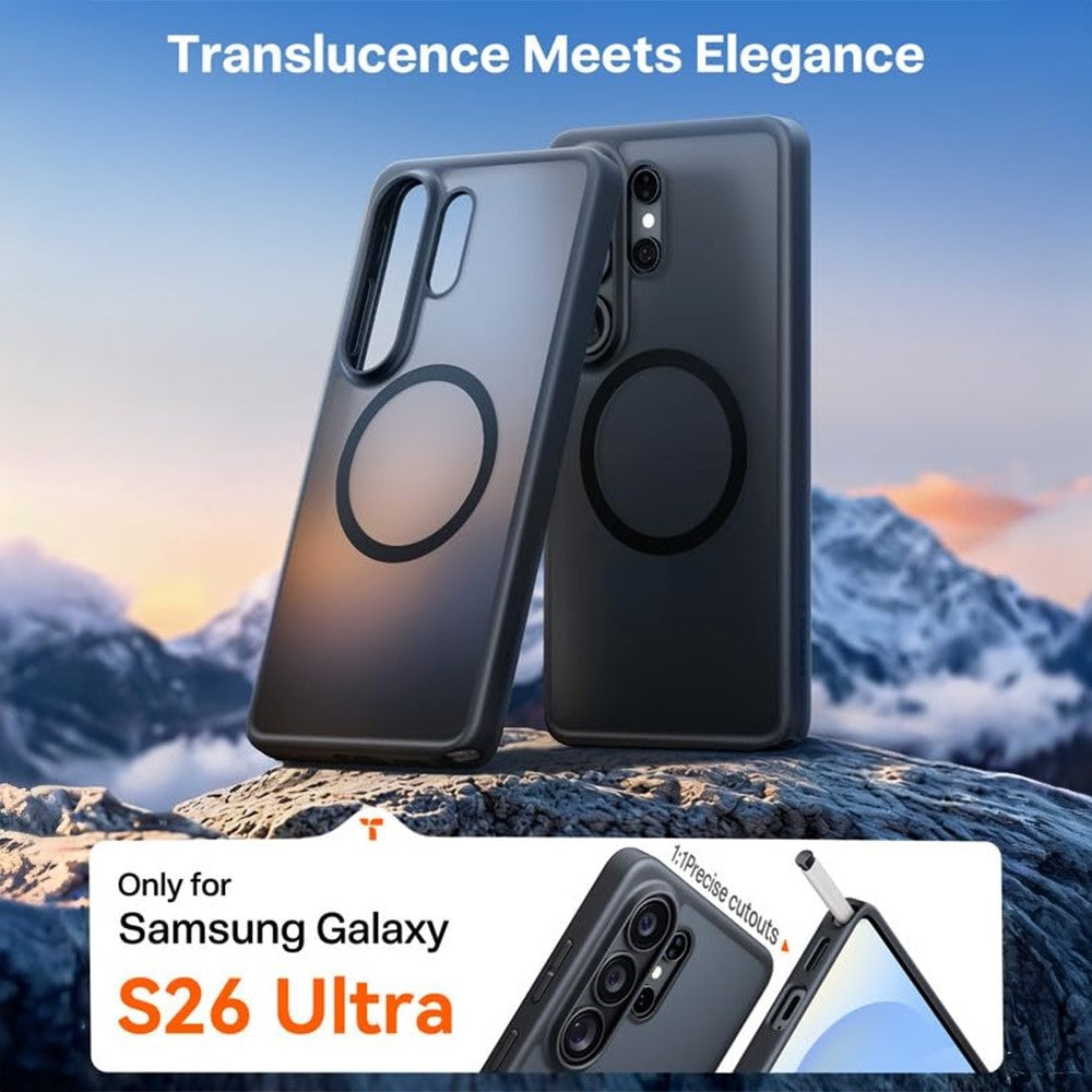 TORRAS For Samsung Galaxy S26 Ultra  Guardian-Mag Series Magnetic Case Skin-Touch Matte PC + TPU Phone Cover (Amazon Packaging)