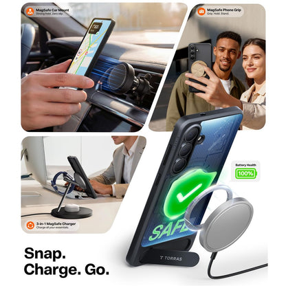 TORRAS For Samsung Galaxy S26+  Ostand L1 Series Magnetic Case with Kickstand TPU+PC Phone Cover