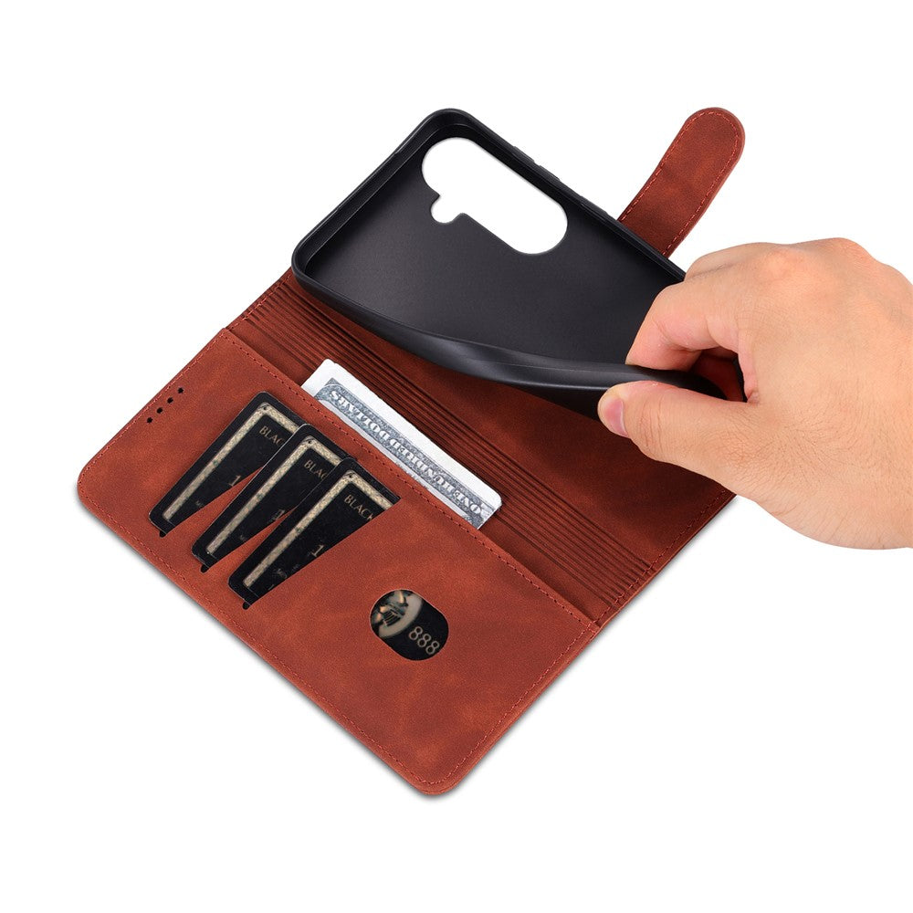 AZNS For Samsung Galaxy S26+ Case PU Leather Wallet Phone Cover