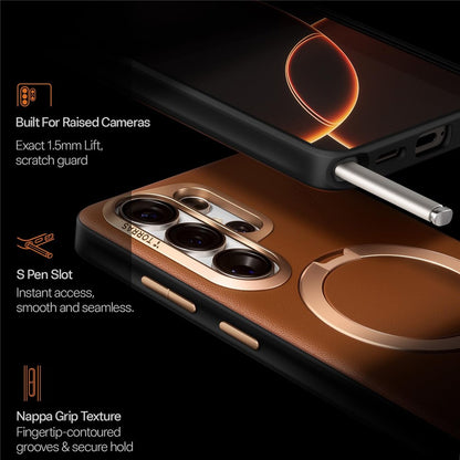 TORRAS Ostand Q3 VegSkin Series For Samsung Galaxy S26 Ultra Magnetic Case Kickstand Phone Cover