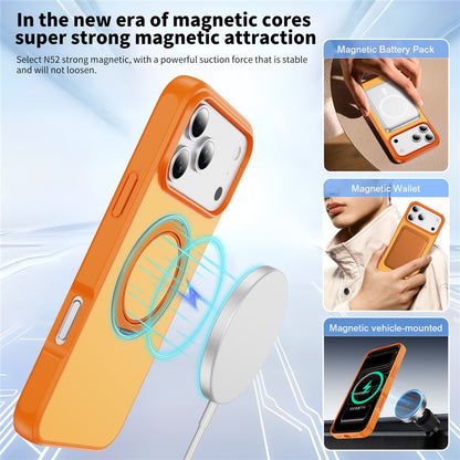 For iPhone 17 Pro Magnetic Case with Kickstand Dual Color Anti Drop Protective Phone Cover