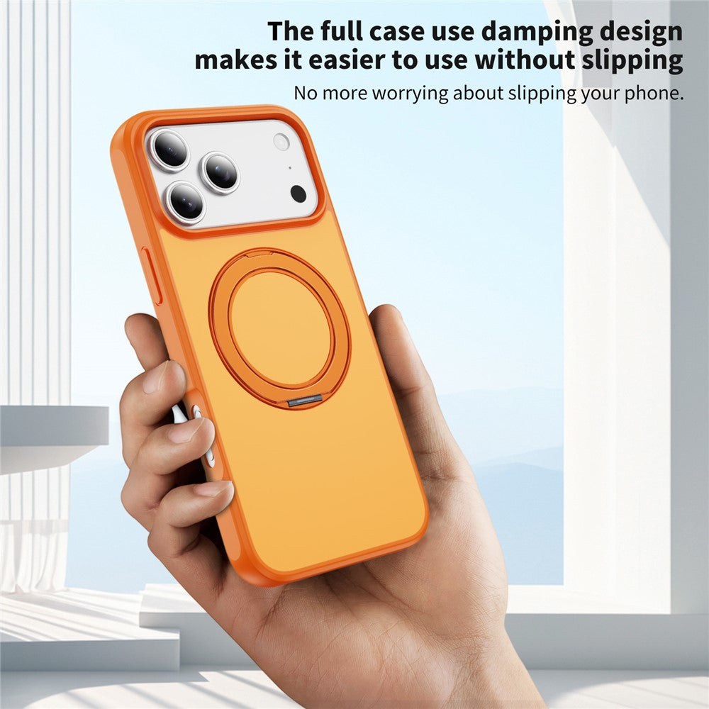 For iPhone 17 Pro Magnetic Case with Kickstand Dual Color Anti Drop Protective Phone Cover
