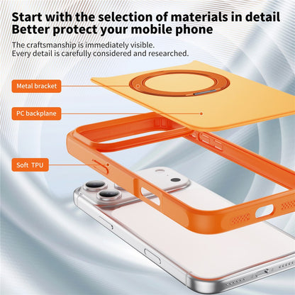 For iPhone 17 Pro Magnetic Case with Kickstand Dual Color Anti Drop Protective Phone Cover