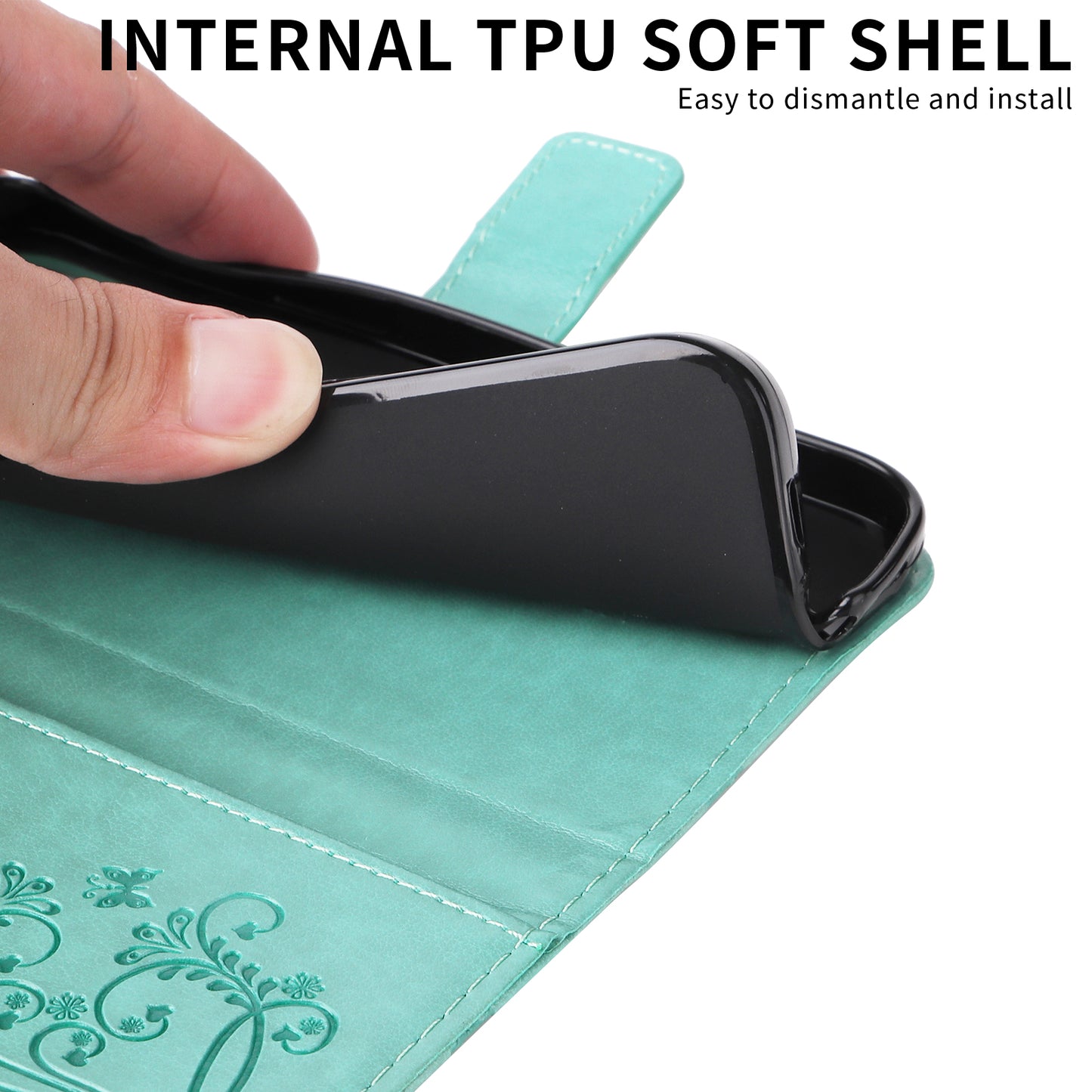 For Samsung Galaxy S26+ Wallet Case Floral Butterfly Imprinted Leather Phone Cover Stand