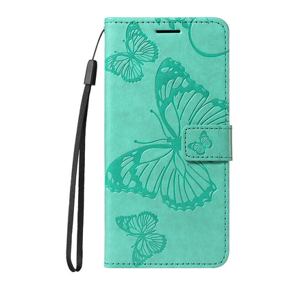 For Samsung Galaxy S26+ Wallet Case Floral Butterfly Imprinted Leather Phone Cover Stand