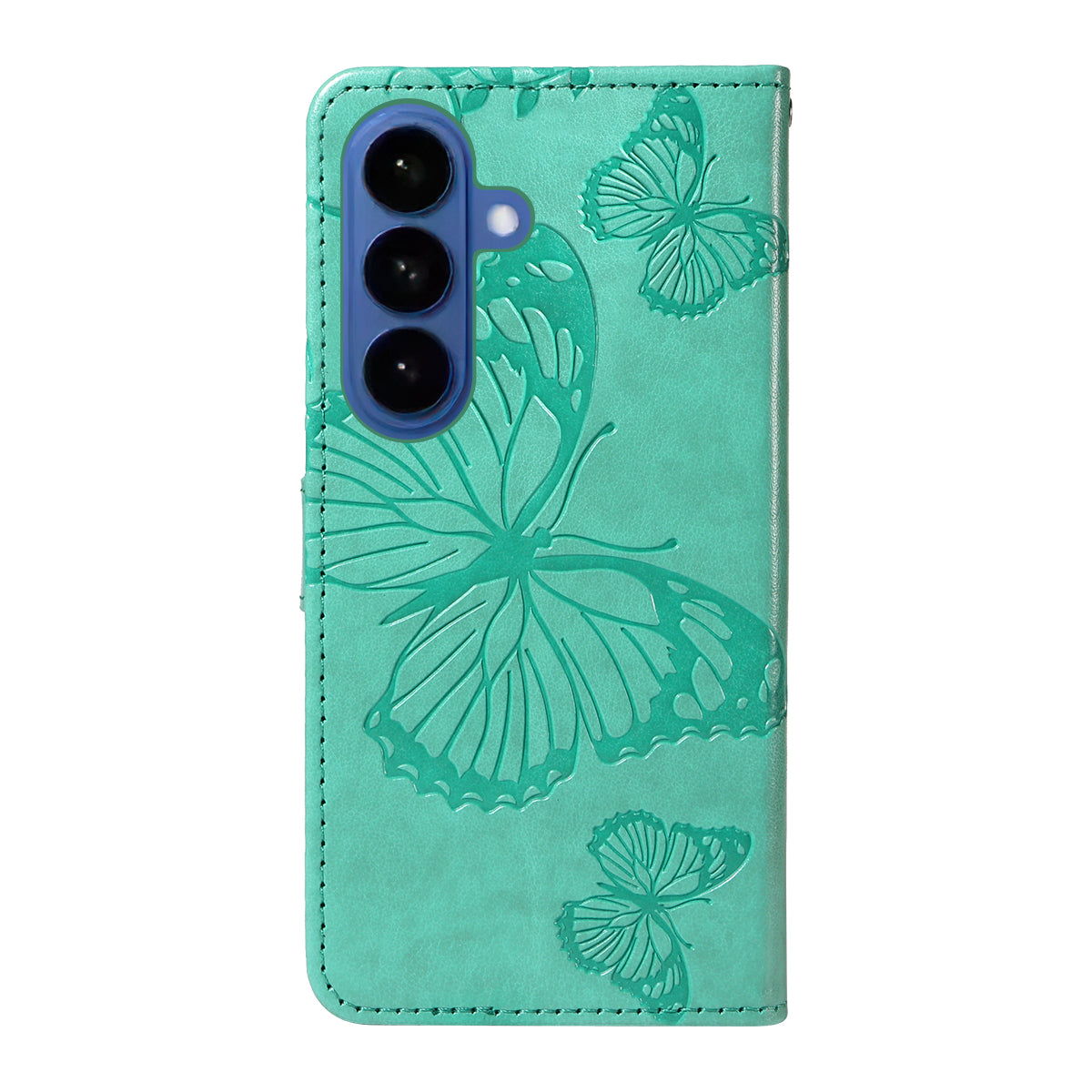 For Samsung Galaxy S26+ Wallet Case Floral Butterfly Imprinted Leather Phone Cover Stand