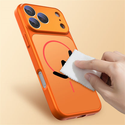 For iPhone 17 Pro Max Case Compatible with MagSafe Skin-touch PC + Silicone Phone Cover with Lens Film