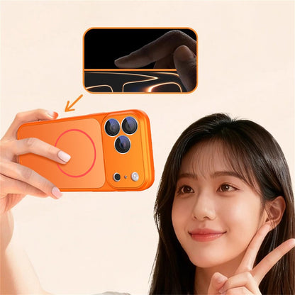 For iPhone 17 Pro Max Case Compatible with MagSafe Skin-touch PC + Silicone Phone Cover with Lens Film