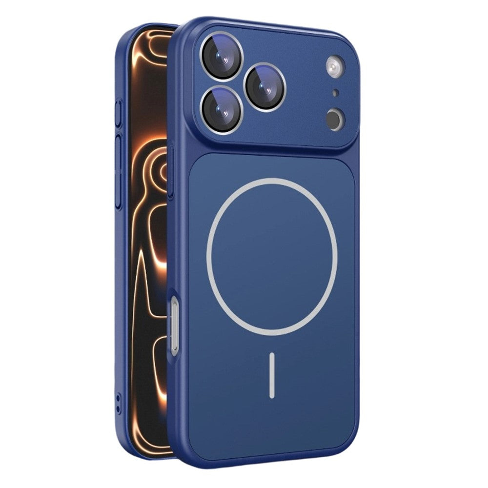 For iPhone 17 Pro Max Case Compatible with MagSafe Skin-touch PC + Silicone Phone Cover with Lens Film