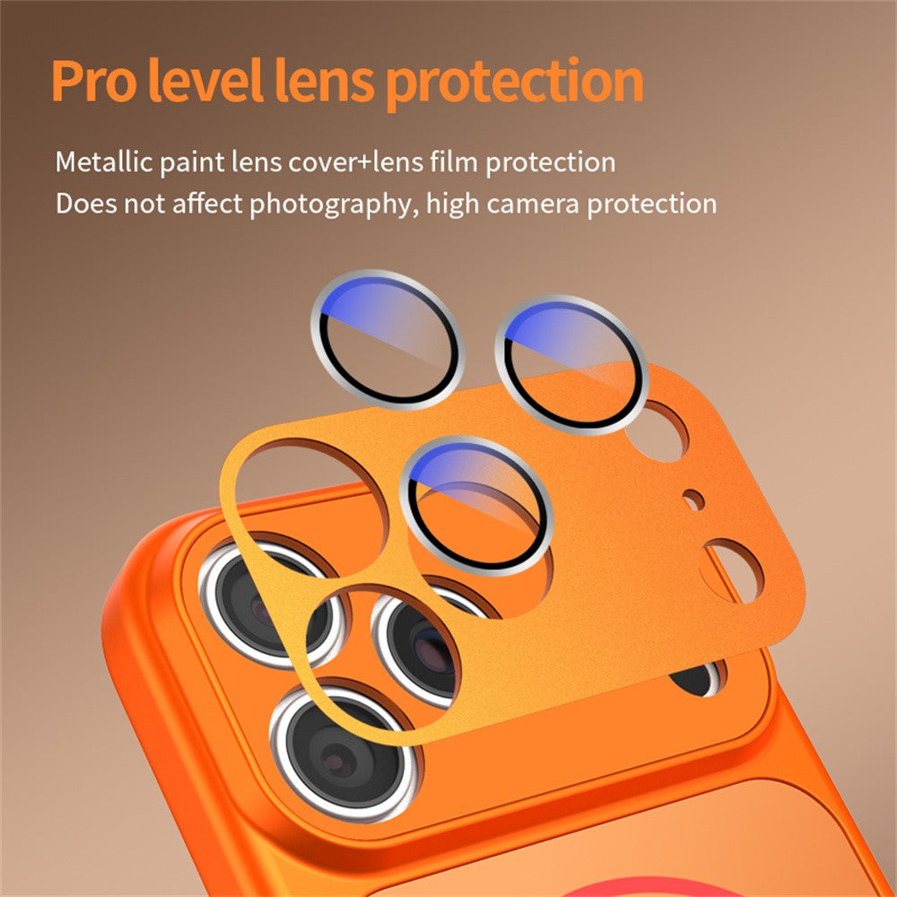For iPhone 17 Pro Case Compatible with MagSafe Skin-touch PC + Silicone Phone Cover with Lens Film