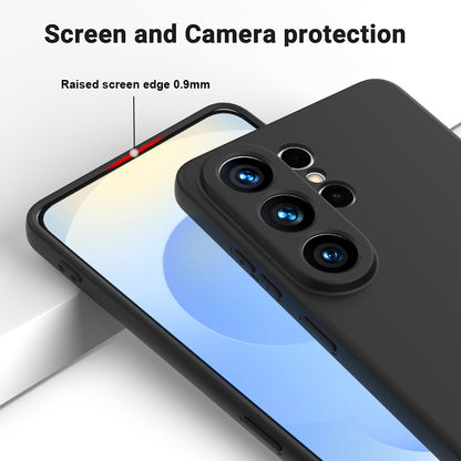 For Samsung Galaxy S26 Ultra Liquid Silicone Case Phone Back Cover with Hand Strap
