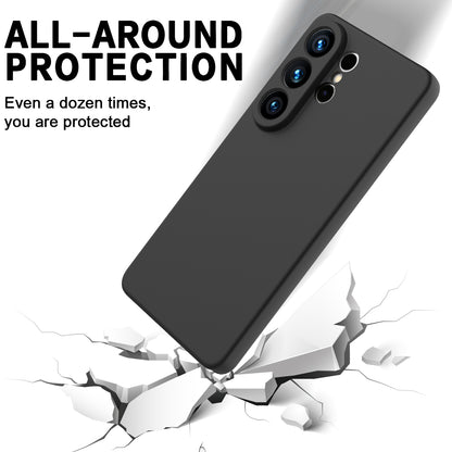 For Samsung Galaxy S26 Ultra Liquid Silicone Case Phone Back Cover with Hand Strap