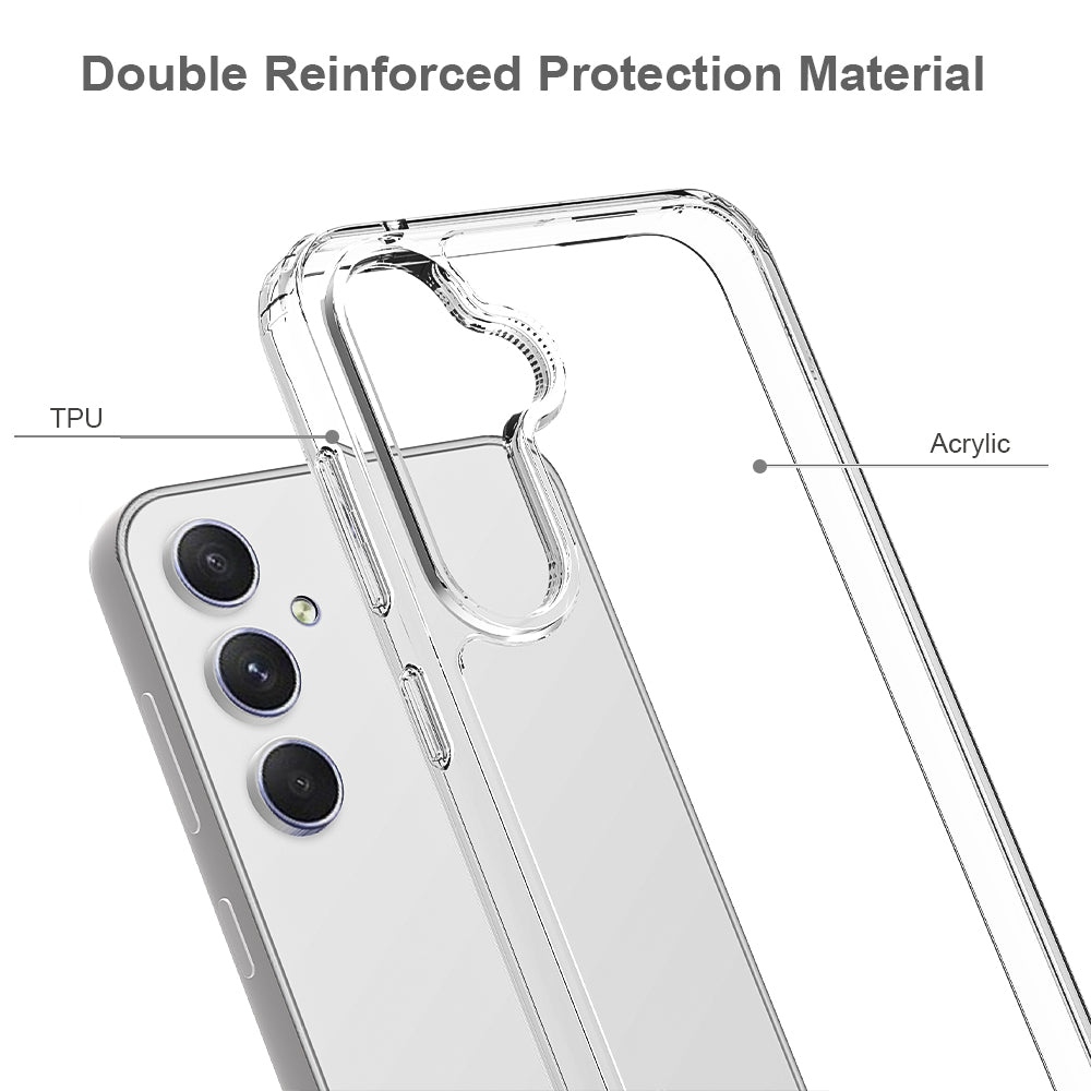For Samsung Galaxy S26+ Clear Phone Case TPU+Acrylic Shockproof Phone Back Cover