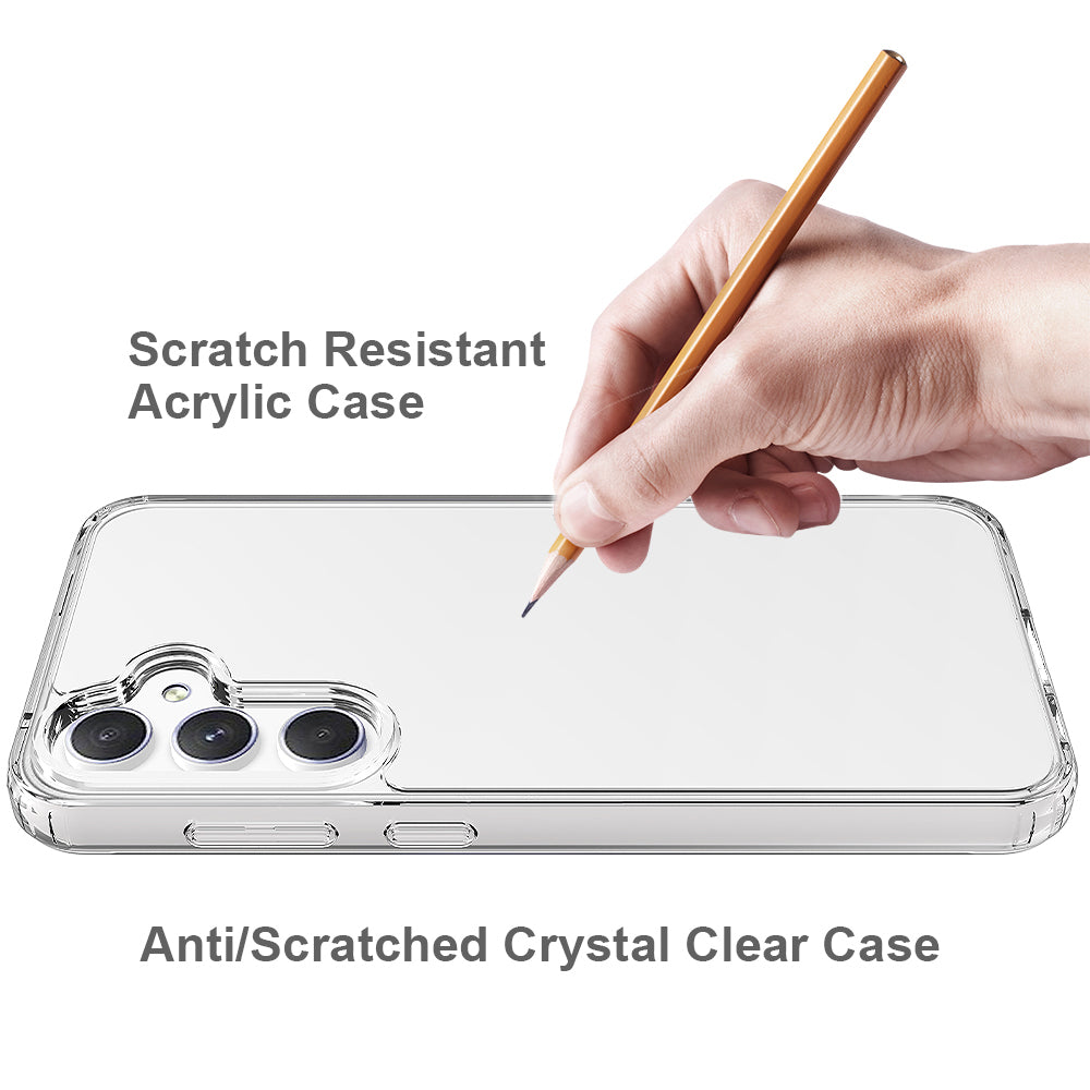 For Samsung Galaxy S26+ Clear Phone Case TPU+Acrylic Shockproof Phone Back Cover