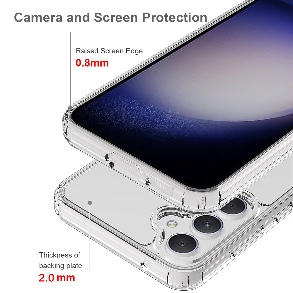 For Samsung Galaxy S26+ Clear Phone Case TPU+Acrylic Shockproof Phone Back Cover