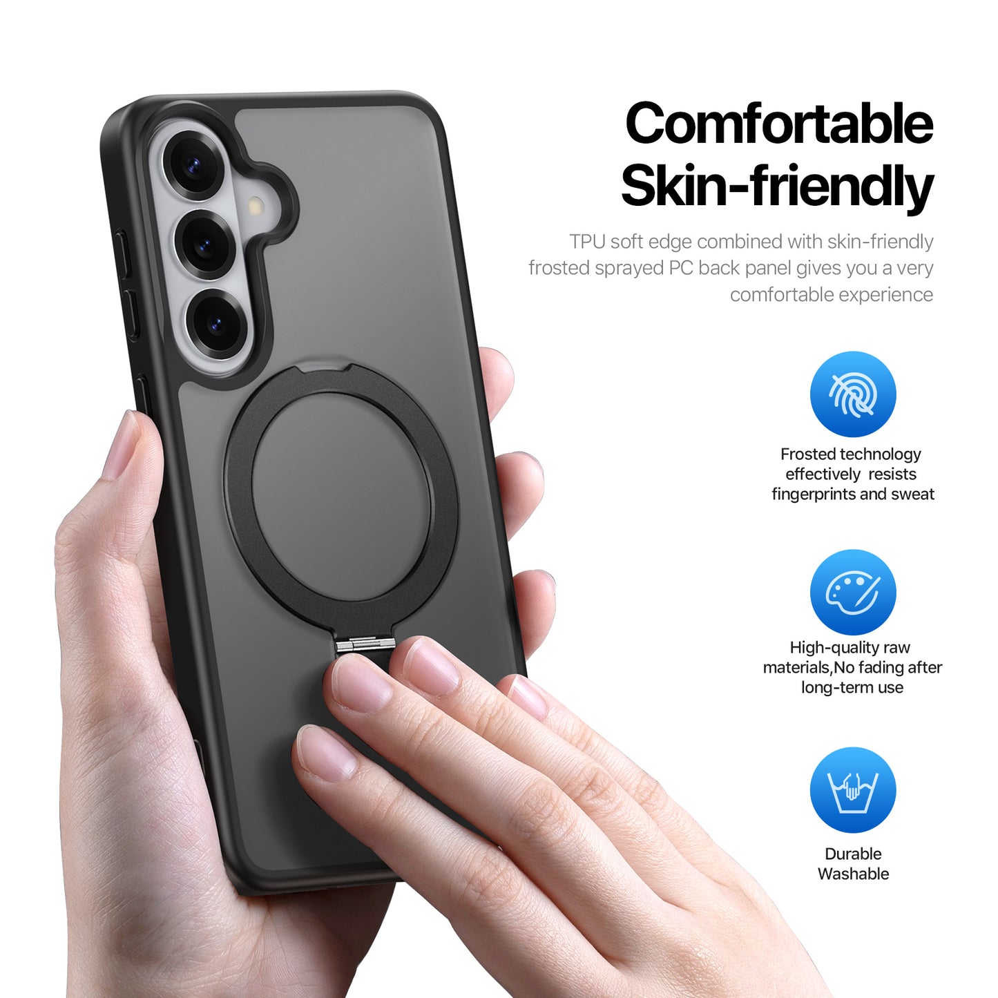 DUX DUCIS For Samsung Galaxy S26+ Magnetic Case  Yind Series Kickstand PC TPU Matte Phone Cover