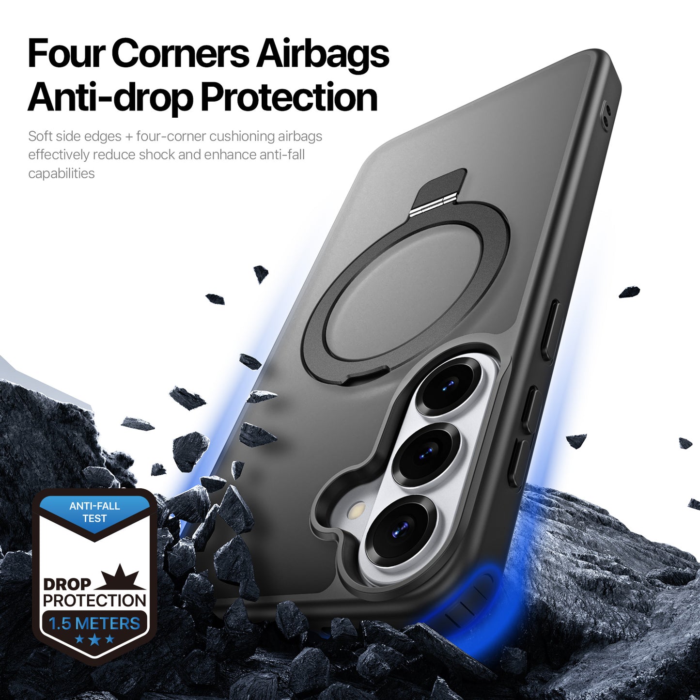 DUX DUCIS For Samsung Galaxy S26+ Magnetic Case  Yind Series Kickstand PC TPU Matte Phone Cover