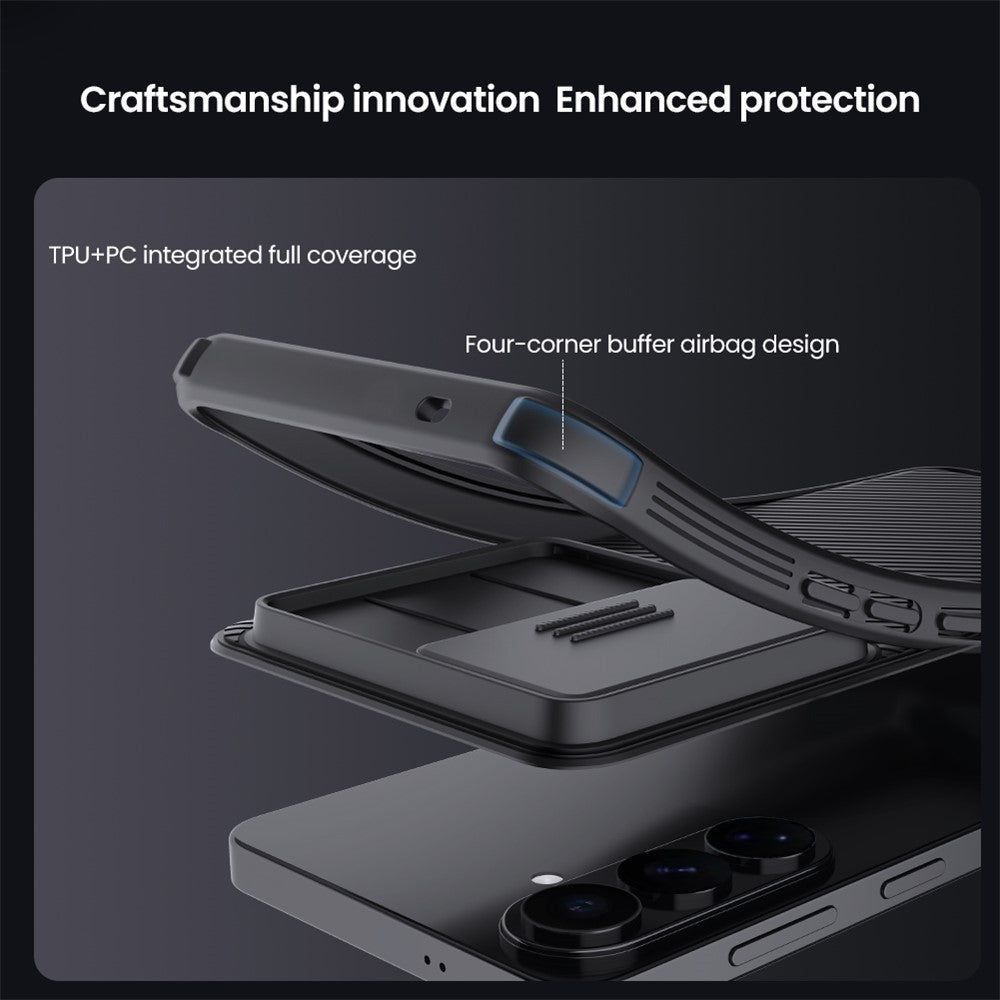 NILLKIN Camshield Pro Series for Samsung Galaxy S26+ Case PC + TPU Phone Cover with Camera Slider