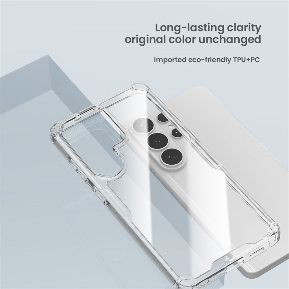 NILLKIN Nature Pro Series For Samsung Galaxy S26 Ultra Case PC + TPU Anti-Scratch Clear Back Cover