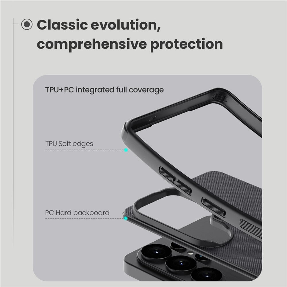 NILLKIN Super Frosted Shield Pro for Samsung Galaxy S26 Ultra Magnetic Case PC + TPU Phone Cover