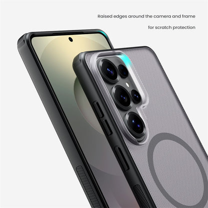 NILLKIN Super Frosted Shield Pro for Samsung Galaxy S26 Ultra Magnetic Case Matte PC TPU Clear Black Phone Back Cover
