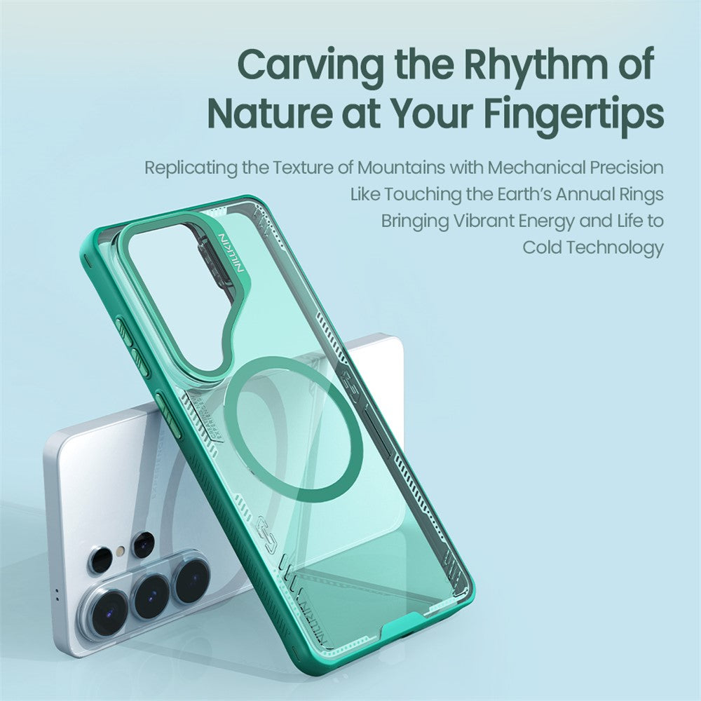 NILLKIN Iceblade CamProp For Samsung Galaxy S26 Ultra Magnetic Case Clear Lens Lid Kickstand PC TPU Phone Cover