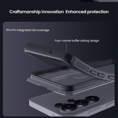 NILLKIN Camshield Pro Series For Samsung Galaxy S26 Ultra Case TPU + PC Clear Black Phone Cover with Camera Slider