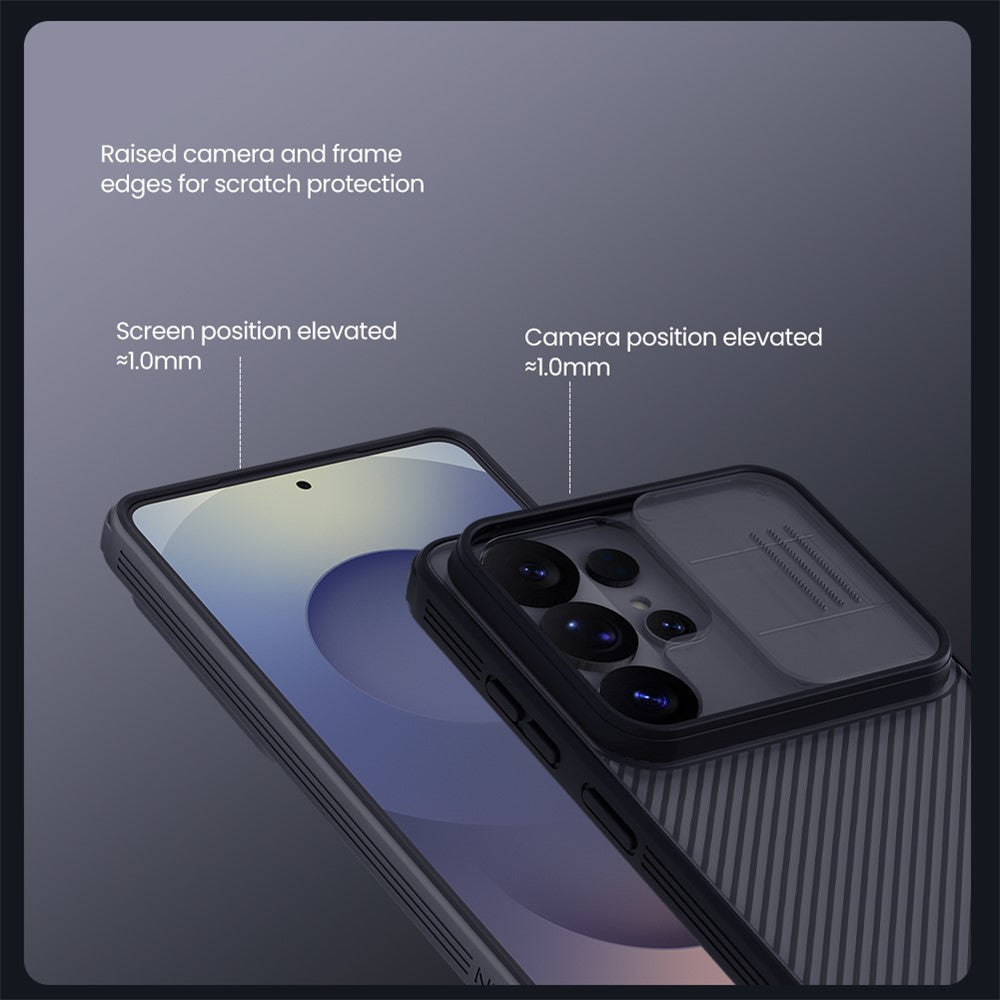 NILLKIN Camshield Pro Series For Samsung Galaxy S26 Ultra Case TPU + PC Clear Black Phone Cover with Camera Slider