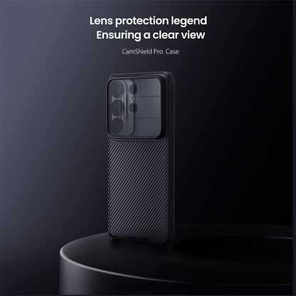 NILLKIN Camshield Pro Series For Samsung Galaxy S26 Ultra Case TPU + PC Clear Black Phone Cover with Camera Slider