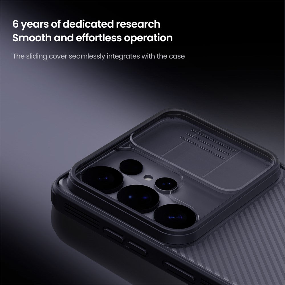 NILLKIN Camshield Pro Series For Samsung Galaxy S26 Ultra Case TPU + PC Clear Black Phone Cover with Camera Slider