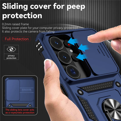 For Samsung Galaxy S26 Ultra Case PC + TPU Phone Cover with Lens Protection Kickstand