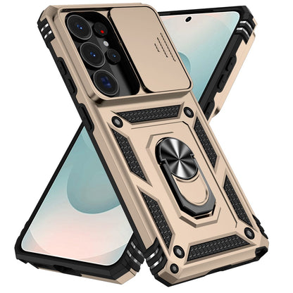 For Samsung Galaxy S26 Ultra Case PC + TPU Phone Cover with Lens Protection Kickstand