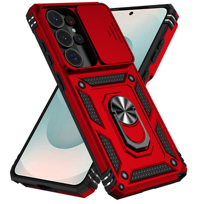 For Samsung Galaxy S26 Ultra Case PC + TPU Phone Cover with Lens Protection Kickstand