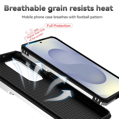 For Samsung Galaxy S26+ Case PC + TPU Phone Cover with Lens Protection Kickstand