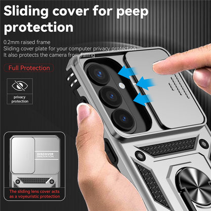For Samsung Galaxy S26+ Case PC + TPU Phone Cover with Lens Protection Kickstand